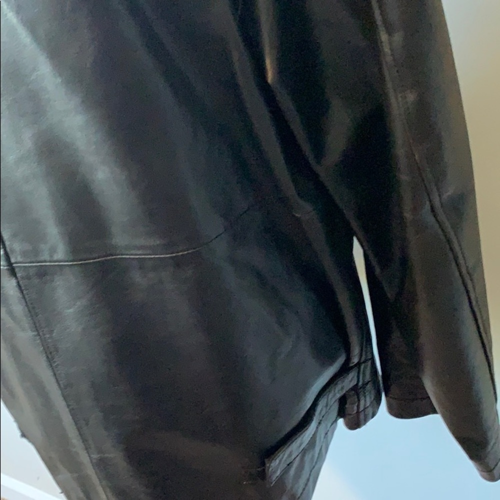 Claiborne Genuine Black LeatherJacket - Picture 5 of 8